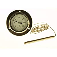 THERMIS Termómetro capilar TTK2440 (0-120°C) Pantalla de temperatura con sensor de 1-5 m | Diámetro 60mm | Conexión…